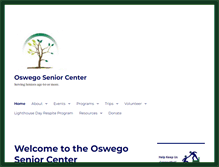 Tablet Screenshot of oswegoseniorcenter.org